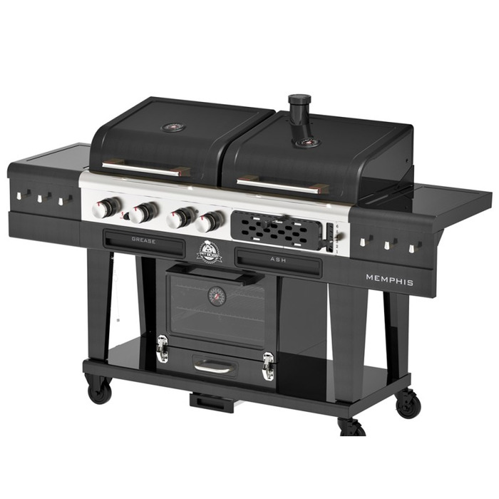 Комбинированный гриль Pit Boss Memphis Ultimate 2.0 Combo угольно-газовый с коптильной камерой 11064 Код: 012901
