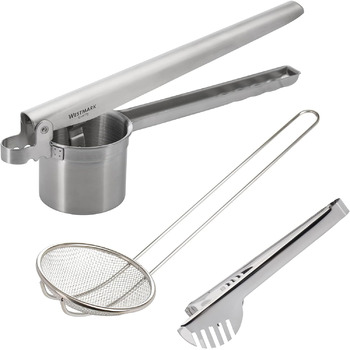 С 4 сменными перфорированными дисками, нержавеющая сталь, квадро, серебро 61172260 (набор из 3 шт.)