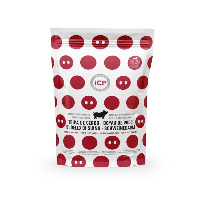 Кишка свиняча для виробництва ковбаси 25 м, калібр 28/32 ICP