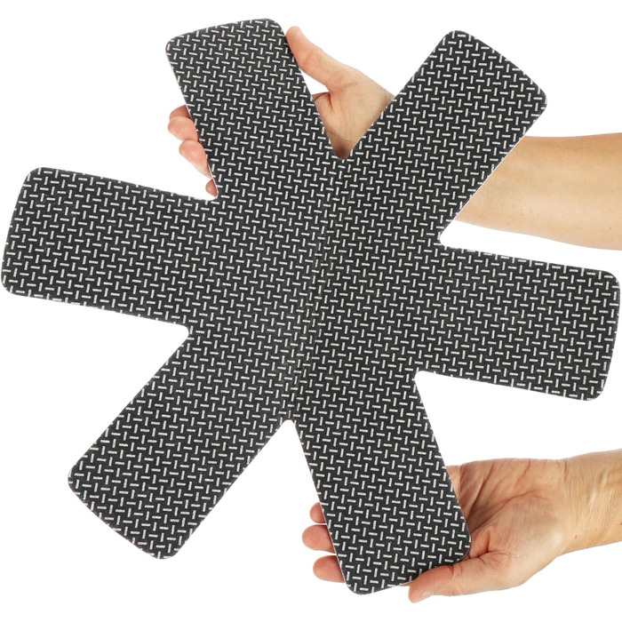 Набір з 6 фетрових підставок під гаряче 38 см, сірий Com-Four