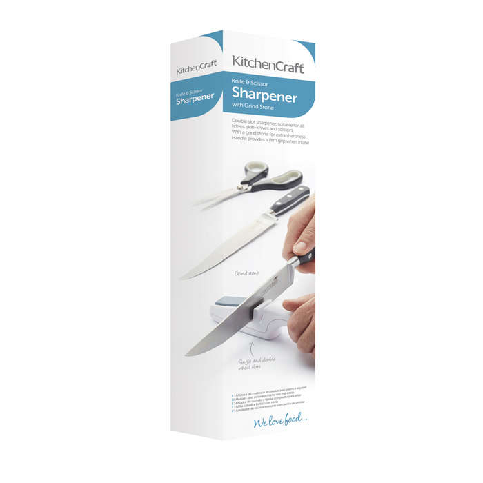 Точилка для ножів двохрівнева Kitchen Craft, 22 х 3 х 4,5 см