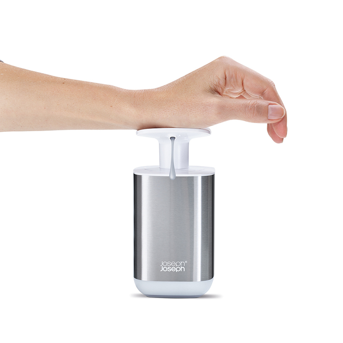 Диспенсер для мила, 7,5 х 15,9 х 7,5 см, металік Presto Steel Joseph Joseph