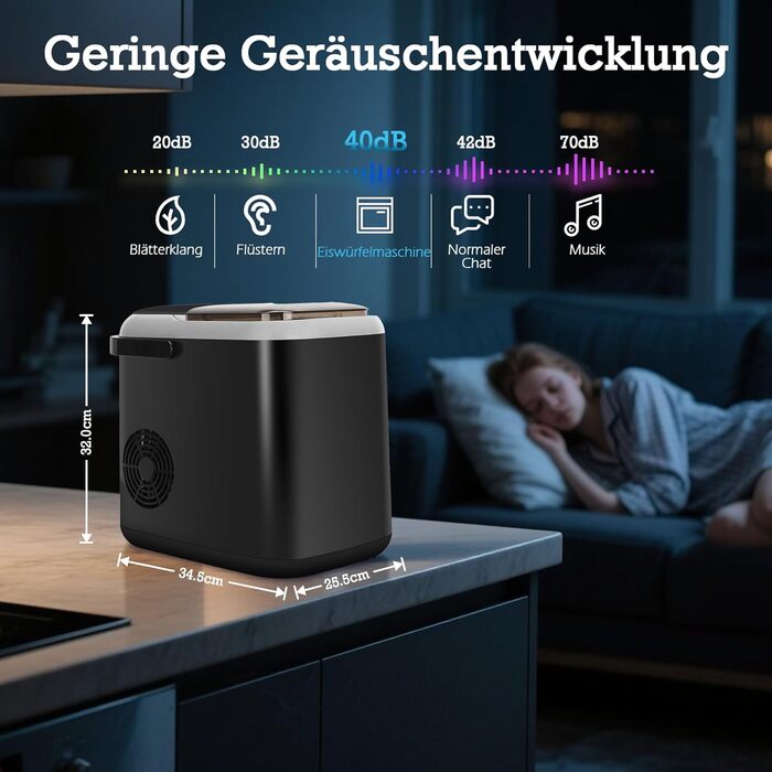 Льдогенератор 1,5 л 130 Вт Aigostar