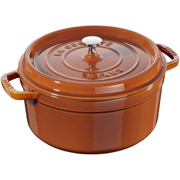 Кастрюля / жаровня 24 см с крышкой Burnt Orange Staub