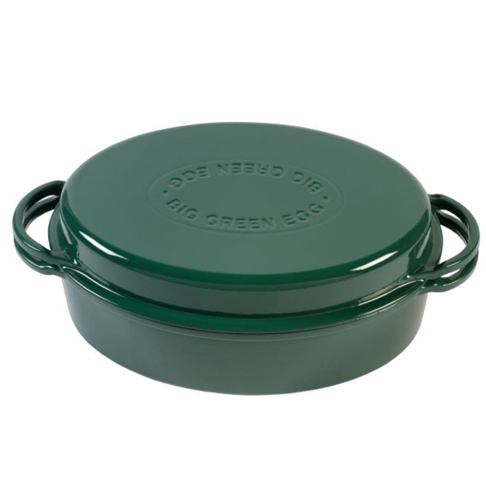 Котел овальний чавунний, зелений BigGreenEgg