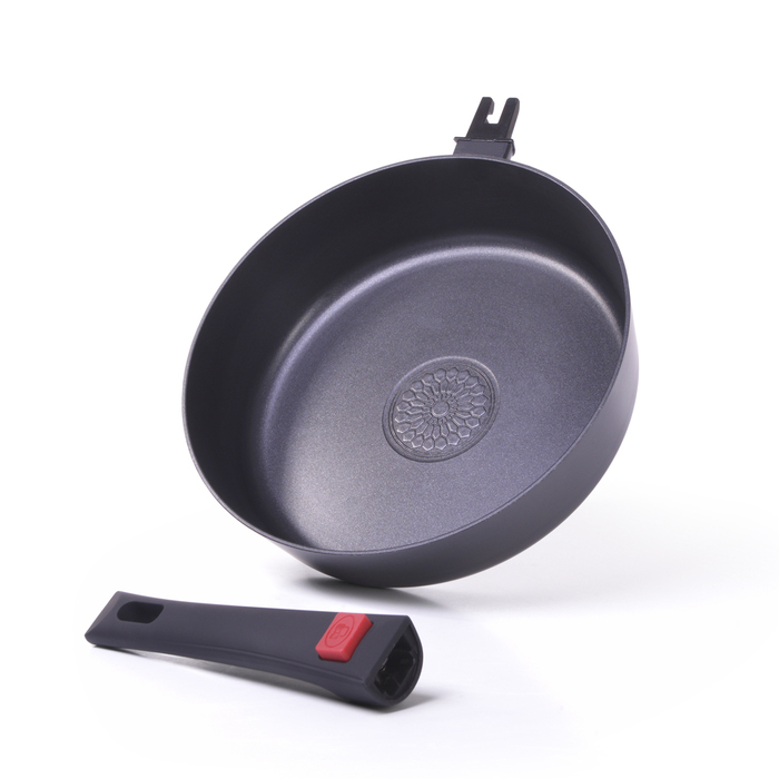 Глибока сковорідка Fissman OFELIA 26x7 см зі знімною ручкою (14252)