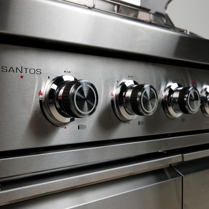 Газовый гриль SANTOS P-618, с боковой и задней горелкой, нержавеющая сталь 900327 Код: 010948