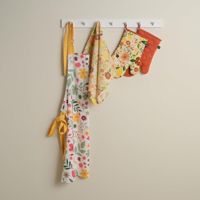 Рукавички для духовки 19 x 30 см, набор 2 предмета, Сказочные цветы ESSEX