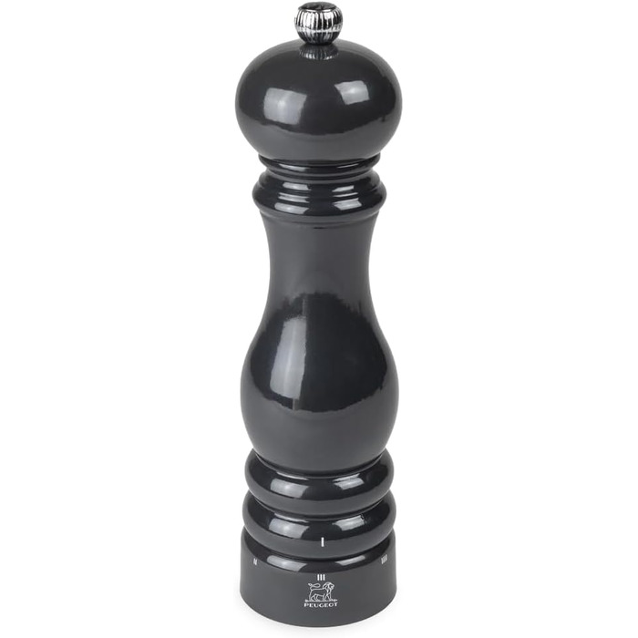 Мельница для соли Paris u'Select 22 см - ParisRama - 6 предустановленных помолов - Изготовлен из древесины, сертифицированной PEFC - Французское ноу-хау - (Сланцевая лакировка)