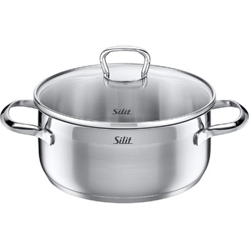 Каструля 2,5 л із кришкою 20 см, без покриття Toskana Silit