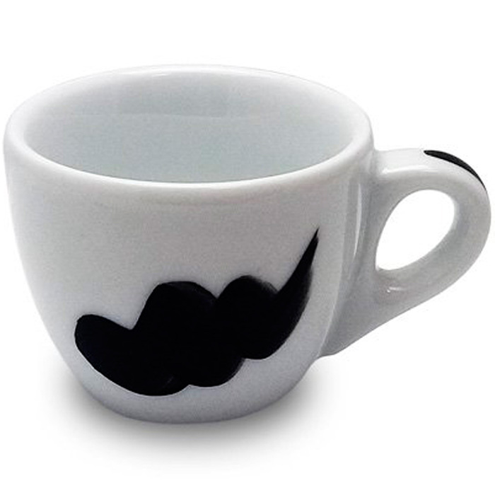 37173 Чашка espresso 75 мл Onda Black 'Verona Millecolori Hand Painted Onda Black with Staffage Blac