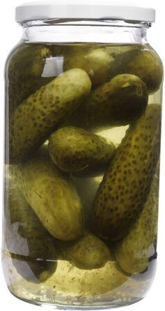 Банка 1 литр с завинчивающейся крышкой серебристая 6 шт mikken