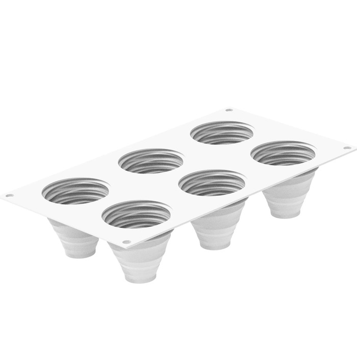 KIT TARTE RING ALBIA D70 MM Форма силіконова Ø65 h61 mm + 6 кілець (Ø70 h20 mm)