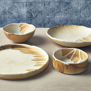 Плоска миска кругла 13 см, 440 мл, Terra Porcelain Roko Sand, GenWare