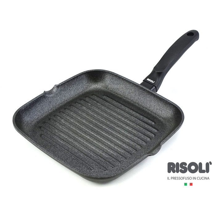 Сковородка - гриль 26х26см 'Блекплюс®- Индукция' 00094BPIN/26 RISOLI