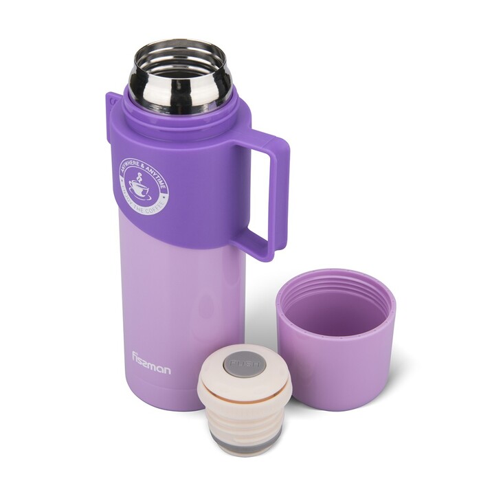 Термос для чая и кофе Fissman 350 мл лиловый (9630)