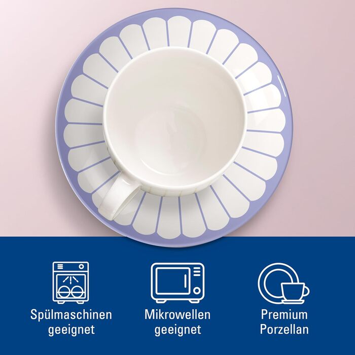 Блюдце кофейное 14,8 см, синий Fleur Villeroy & Boch