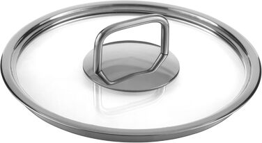 Набір каструль з нержавіючої сталі зі скляними кришками, 4 предмети Klamer