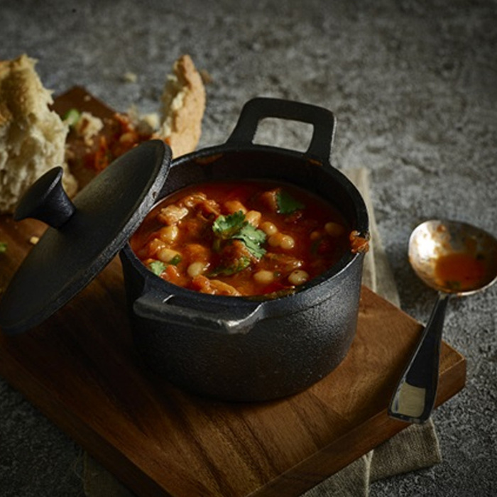 Каструля чавунна маленька, 10х6 см, об'єм 400 мл, Genware