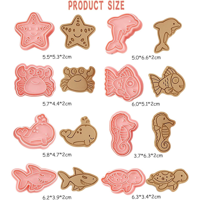 Набір формочок для печива WishesMar Різдвяний пряниковий будиночок, 18 шт. , формочки для печива у формі 3D мультфільмів для зими, свят - форми для печива з нержавіючої сталі для випічки, самостійного виготовлення, святкового декору (формочки для печива D