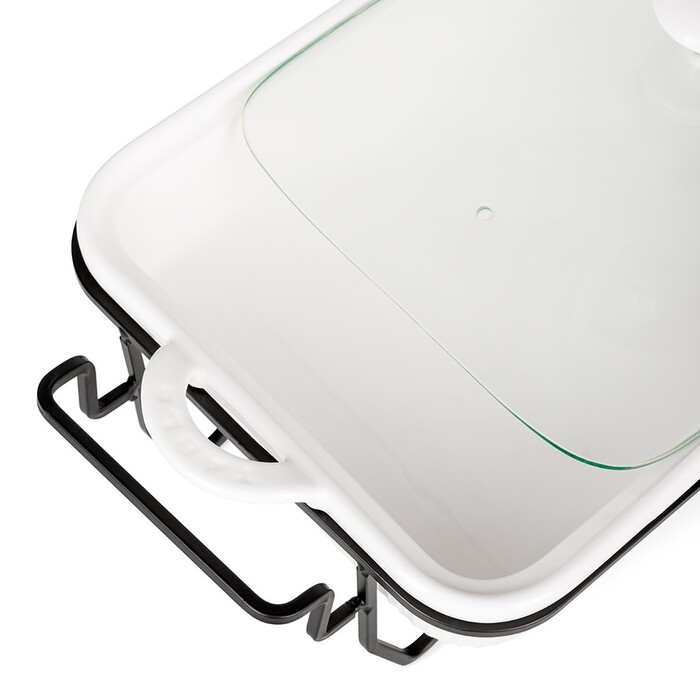 Марміт прямокутний Fissman 31x22,5x6,5 см / 2,2 л фарфор (14161)