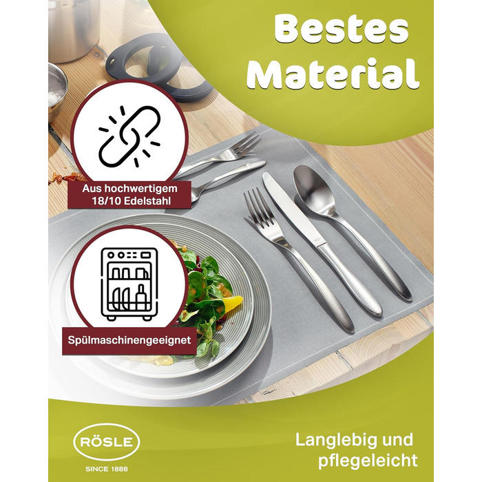 Набір столових приборів на 12 осіб 60 предмети Rosle