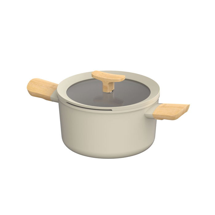 Набір посуду з антипригарним покриттям BergHOFF LEO BALANCE Cream, 7 пр.