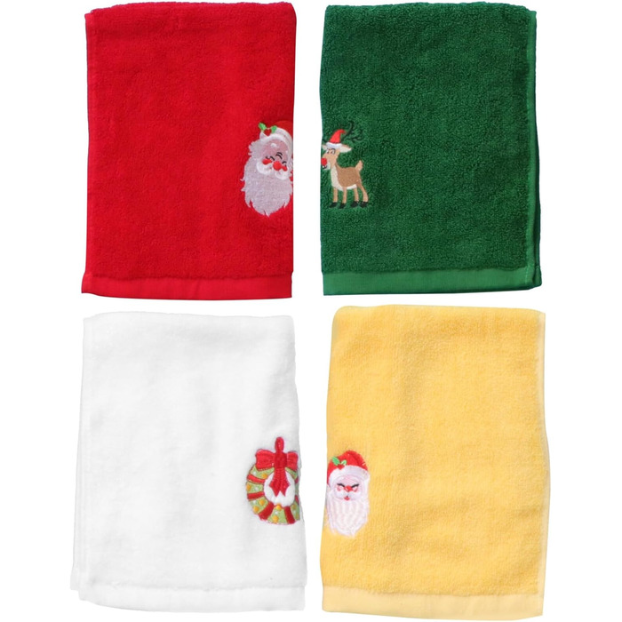 Набір з 4 різдвяних кухонних рушників 45 x 32 см Ciieeo