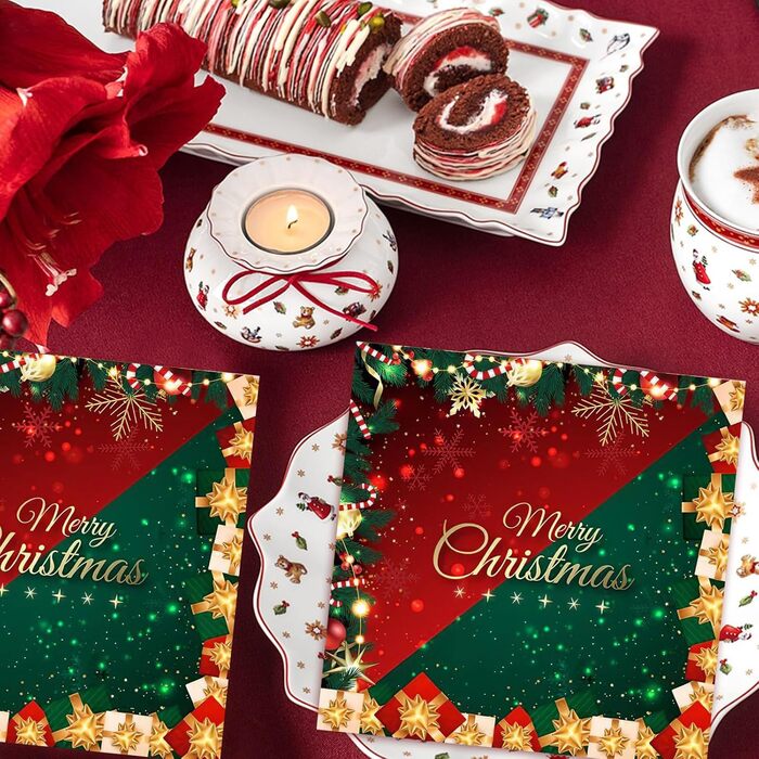 Різдвяні паперові серветки 100 шт. Shinybox