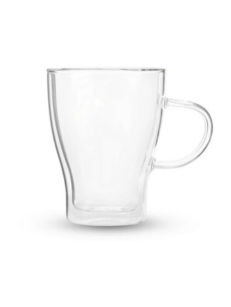 GIPFEL WERNER Кухоль з ручкою ASOLA скляний, з подвійними стінками 330мл. Матеріал: боросиликатное скло 50074 GIPFEL