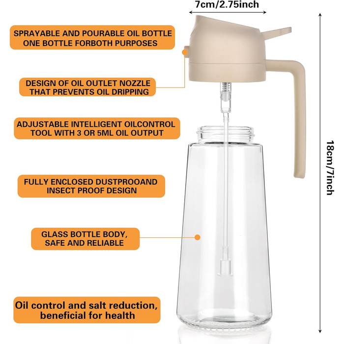 Дозатор для олії 470 мл HUAERSICO