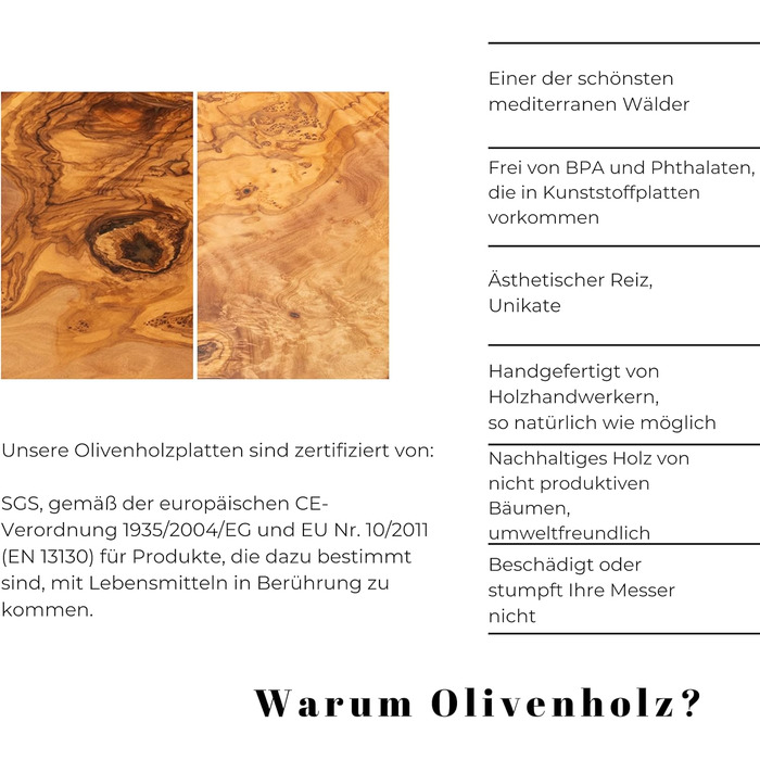 Обробна дошка для їжі 4 шт. 28 см з ручкою Erreke