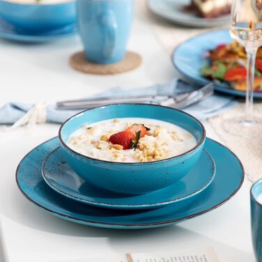 Комбінований набір посуду з кераміки із 16 предметів Navia vancasso