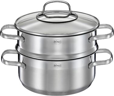 Каструля з паровим кошиком 20 см Elegance Rosle