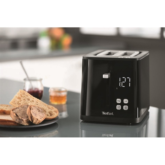 Tefal Тостер Digital, 850Вт, пластик, LED дисплей, чорний