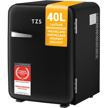 Міні-холодильник 40 л чорний TZS First Austria