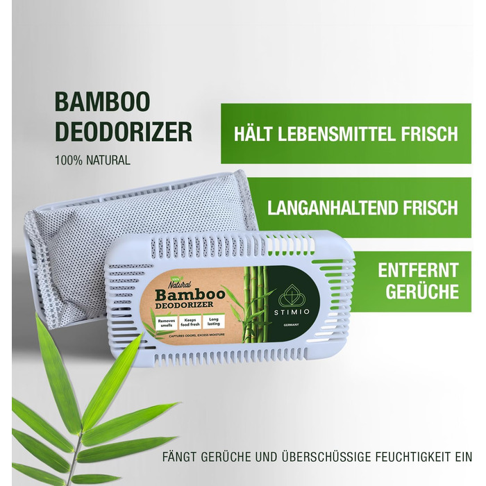 Натуральний засіб для усунення запаху з холодильника 4 шт Stimio