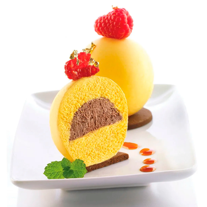 MUL3D/ 58A+B Форма силіконова для тістечок з кришкою та підставкою d 58 мм, 100 мл