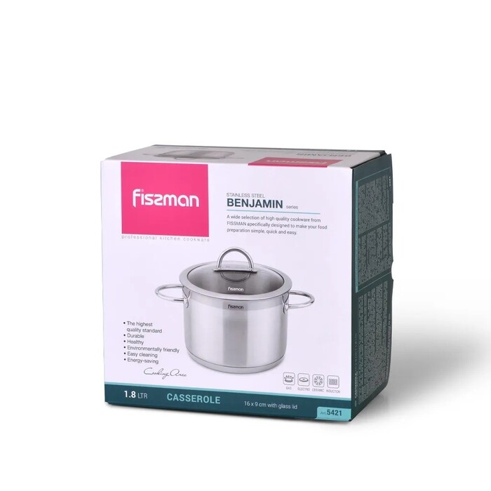Каструля з кришкою 16 см 1,8 л BENJAMIN Fissman