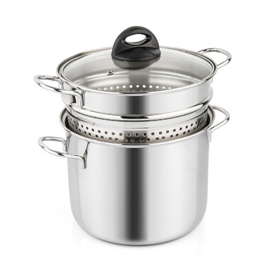 Кастрюля для макарон без термодиффузора 22 см 6 л CUOCI BARAZZONI