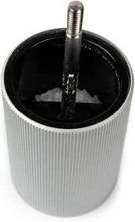 Соляна лінія 12 см кам'яна сіль - Класичне регулювання помелу - Алюміній та перероблена деревина з ущільненням PEFC - натуральна (One Size, Natural - 18 cm)