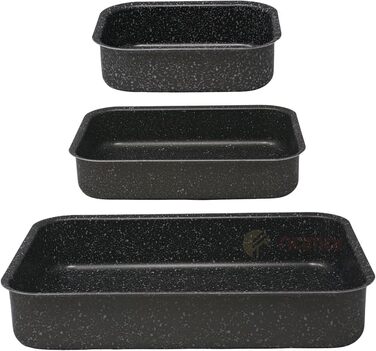 Форма для запекания 3 предмета, черный NAMAI