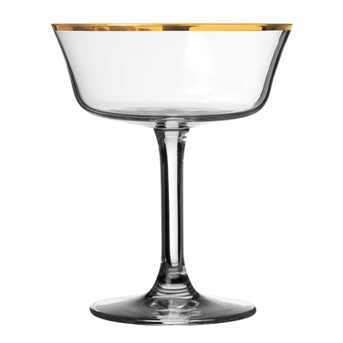 Келих для коктейлю 260 мл, Retro Fizzio Gold Rim, Urbanbar (Урбанбар)