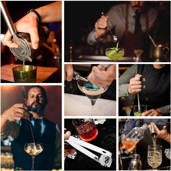 Набір шейкерів для коктейлів 750 мл, 12 шт. Esmula