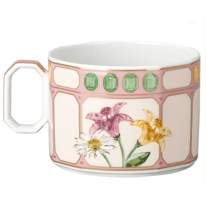 Чашка комбинированная 0,35л с блюдцем, Зефир IDYLLIA Swarovski x Rosenthal