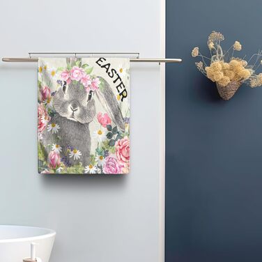 Різдвяні кухонні рушники Kwlegh, рушник для рук, різдвяна ялинка, цукерка-тростина, сніжинка, рушник для пальців, набір з 2 шт. , милий чоловічий банний рушник, високопоглинаючі рушники, 36 x (великодній-b)