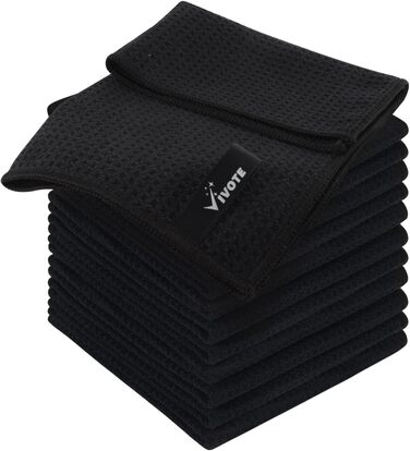Кухонні рушники VIVOTE, рушники для гостей, подарункові, 40x60 см, 2 шт., м&39які кухонні рушники, абсорбуючі рушники (чорні 12)