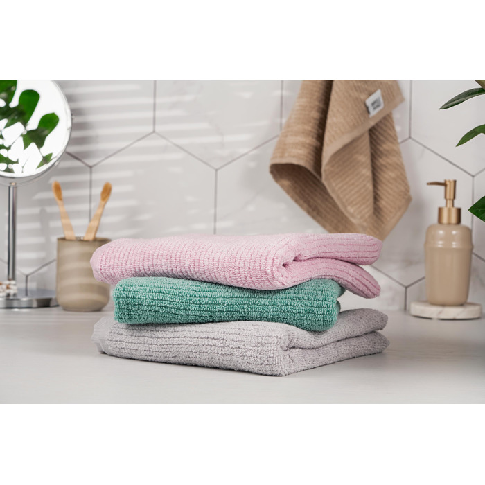 Рушник махровий Ardesto Air, 30х50см, 100% бавовна, сірий