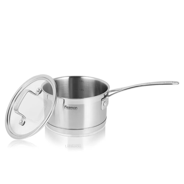 Ківш Fissman FOBUS 16x8 см / 1,6 л з кришкою (5380)