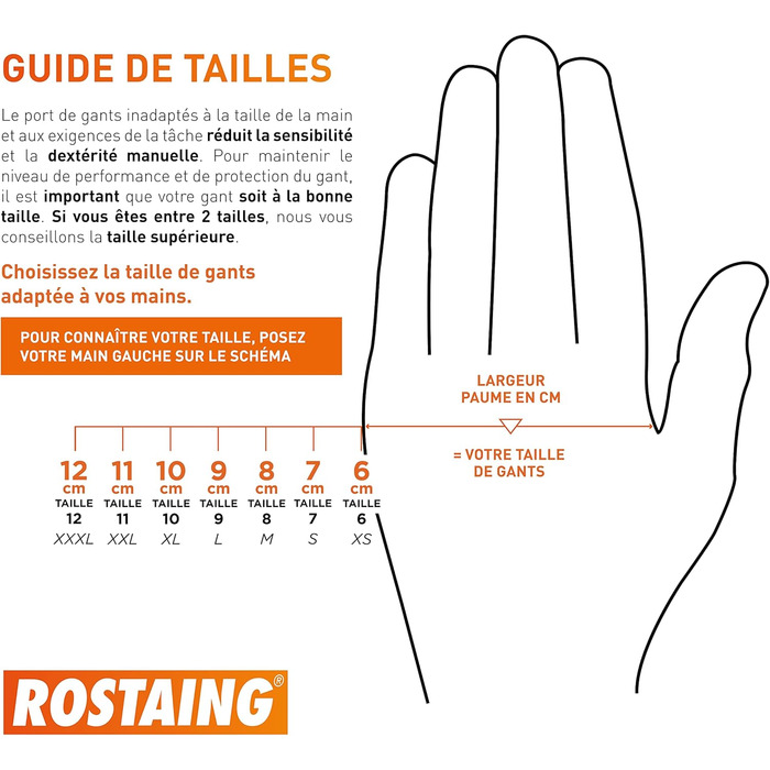 Защитные перчатки 60 см ROSTAING